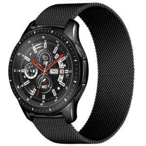 4wrist Milánský tah pro Samsung Galaxy Watch - Černý 20 mm - SLEVA I
