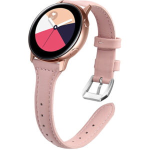 4wrist Slim kožený řemínek pro Samsung Galaxy Watch - Pink 20 mm