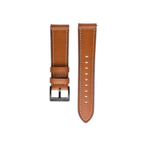 4wrist Kožený řemínek s prošíváním - Hnědá 22 mm