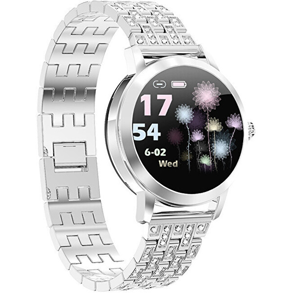 Wotchi Smartwatch WO10DS - Diamond Silver - SLEVA II