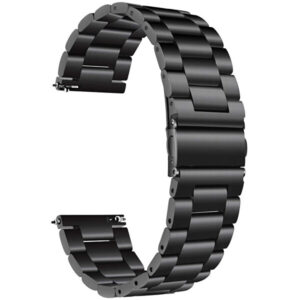 4wrist Ocelový tah pro Samsung Galaxy Watch - Black 22 mm