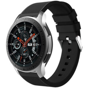 4wrist Silikonový řemínek pro Samsung Galaxy Watch - Černý 20 mm