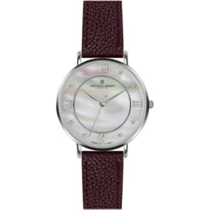 Frederic Graff Silver Liskamm Lychee bordeaux Leather FAJ-B016S