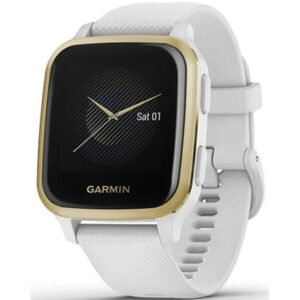 Garmin Venu Sq - Light Gold / White Band