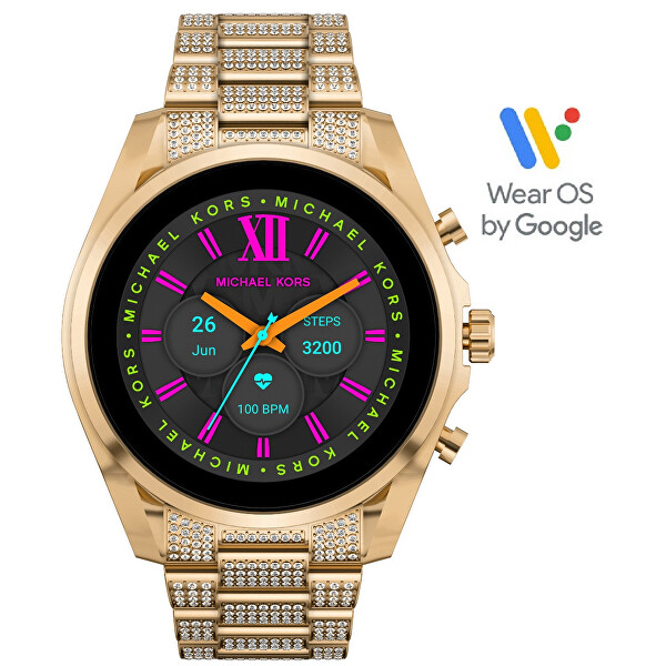 Michael Kors Gen 6 Bradshaw Pavé Gold-Tone Smartwatch MKT5136