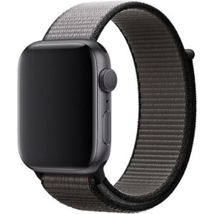 4wrist Provlékací sportovní řemínek pro Apple Watch - Černá/Šedá 38/40/41 mm