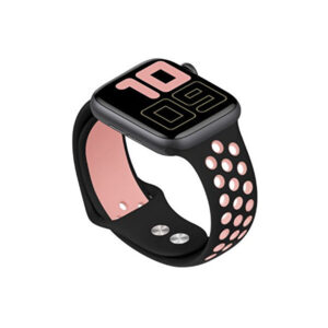 4wrist Silikonový řemínek pro Apple Watch - Černá/Světle růžová 38/40/41 mm