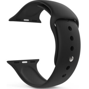 4wrist Silikonový řemínek pro Apple Watch - Černý 42/44/45 mm - M/L