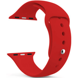 4wrist Silikonový řemínek pro Apple Watch - Červený 42/44/45 mm - M/L