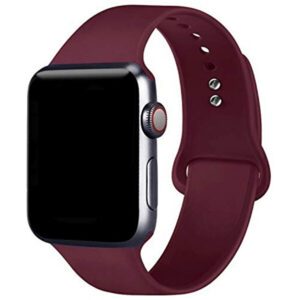 4wrist Silikonový řemínek pro Apple Watch - Vínová 42/44/45 mm - S/M