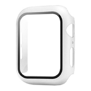 4wrist Pouzdro s temperovaným sklem pro Apple Watch - 38 mm Frosted Transparent