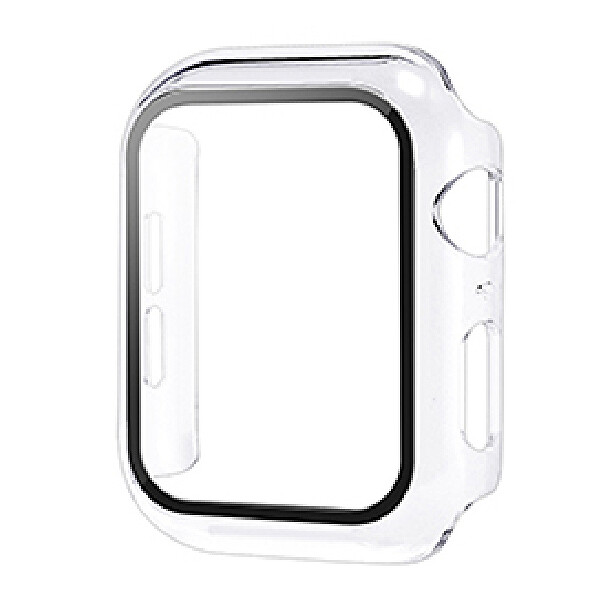 4wrist Pouzdro s temperovaným sklem pro Apple Watch - 44 mm Clear Transparent
