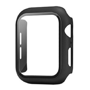 4wrist Pouzdro s temperovaným sklem pro Apple Watch - 45 mm Black