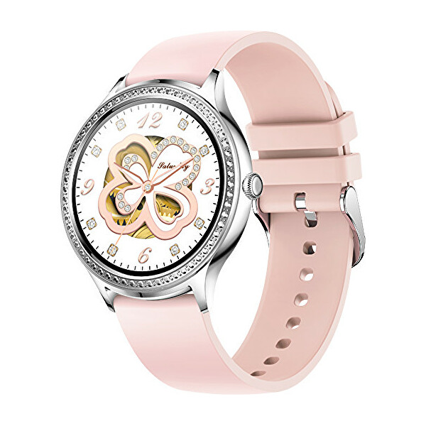 Wotchi Smartwatch W35AK - Silver Pink Silicone